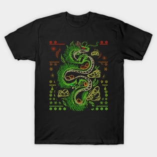 Ugly Christmas Dragon Sweater T-Shirt